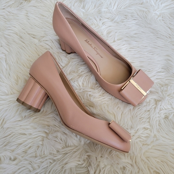 Salvatore Ferragamo Capua 55 bow pumps Floral size 4 - Picture 4 of 11